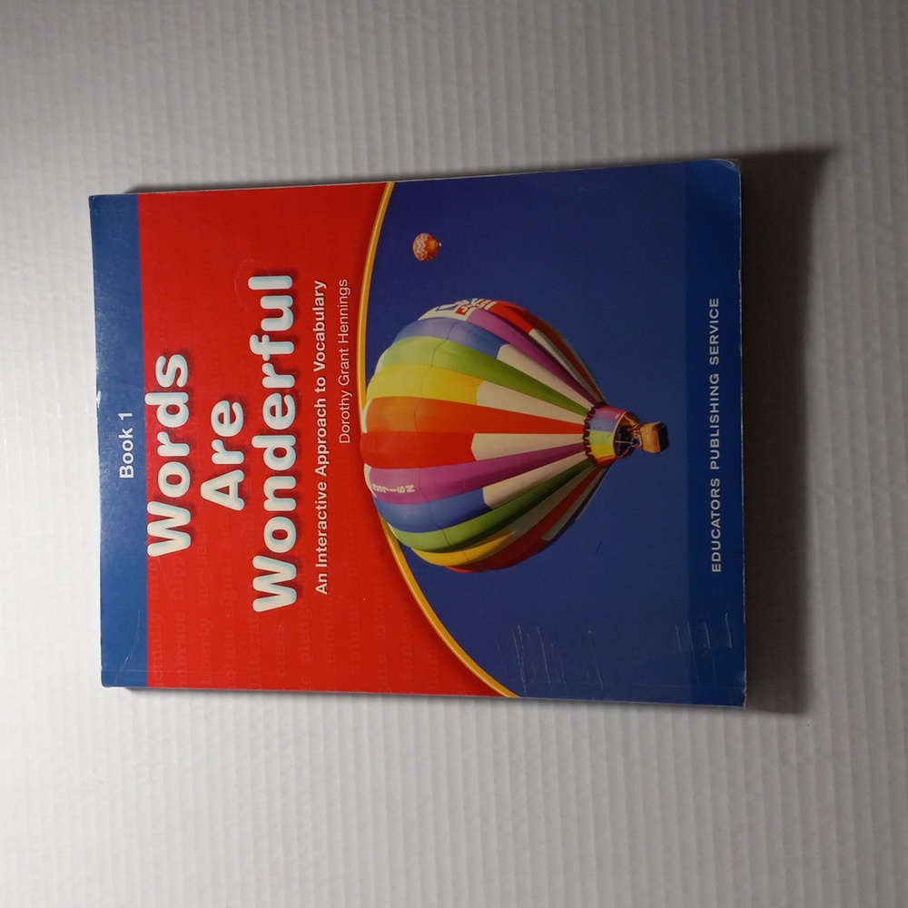 Book 1 WORDS ARE WONDERFUL An Interactive Approach to Vocabulary Paperback Book